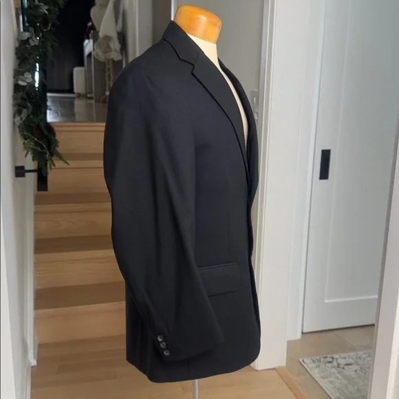 Oscar de la Renta Components Black Wool Blazer 38S - Picture 2 of 8